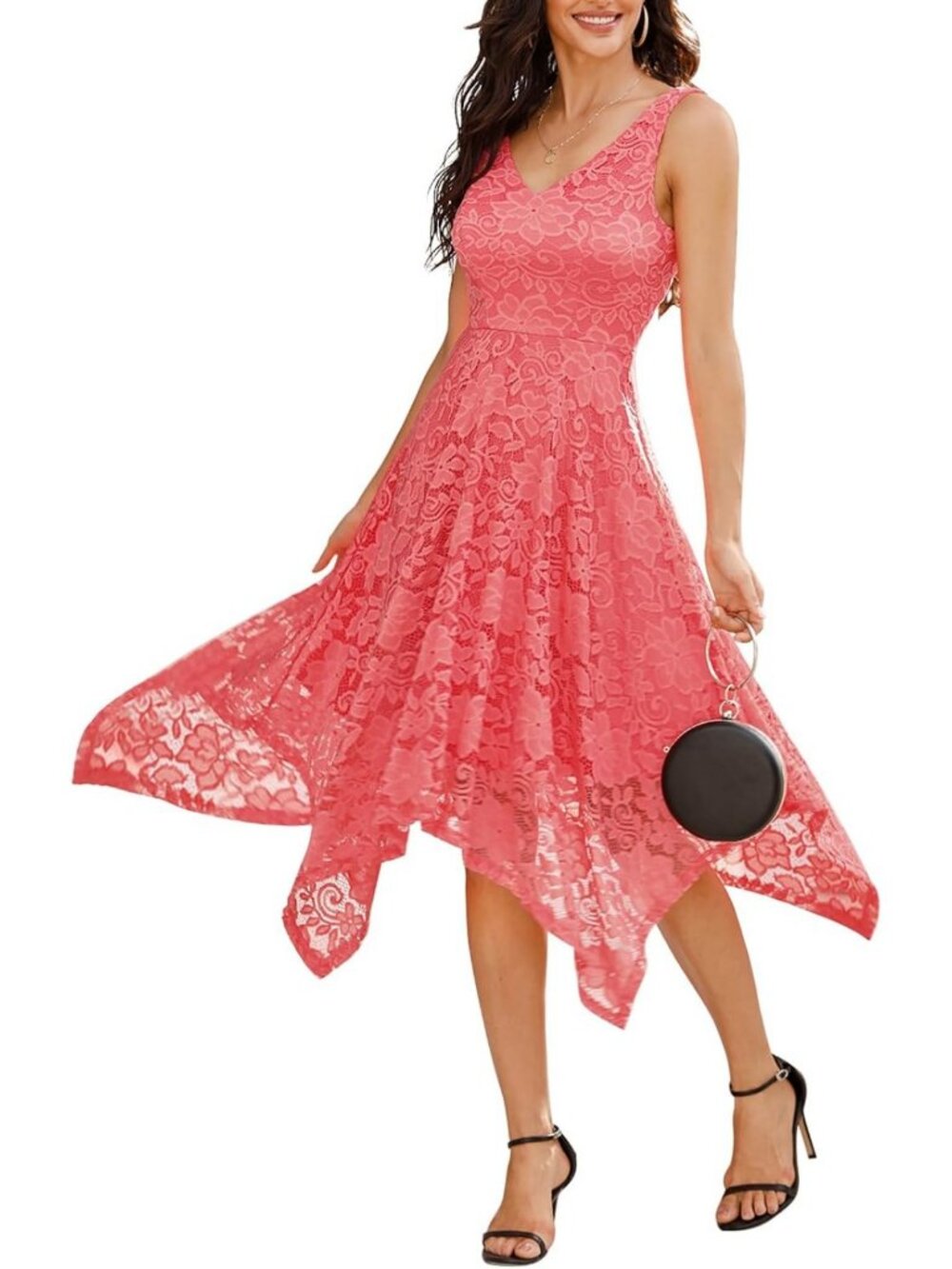 Elegant Lace Cocktail Dress for Women | Formal Wedding Guest Attire